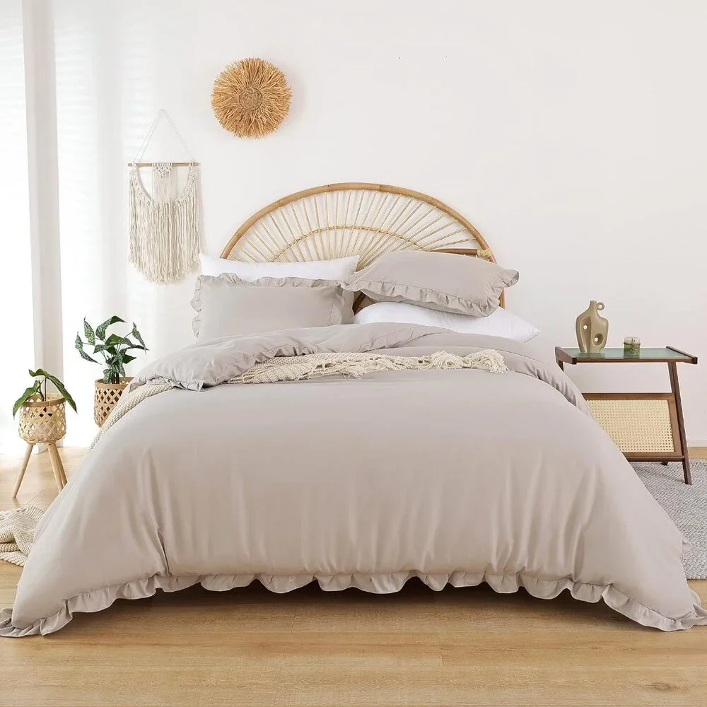 Queen Comforter Set Oatmeal Comforter Queen Size 3PCS